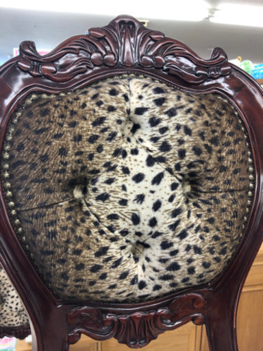 ★26 マホガニー家具　1人掛けチェア　ダイニングチェアー　椅子【リサイクルマート宇宿店】