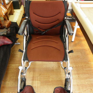 カドクラ 車いす 介助用 ブレーキ付き 折りたたみ 軽量 介助式車イス 茶色　西岡店