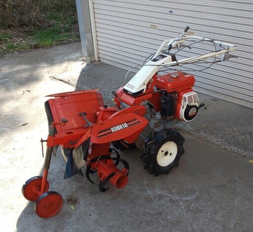 鹿児島発クボタ　6.2馬力　ガソリンエンジン管理機FT60　フロントエース　ハンドル反転