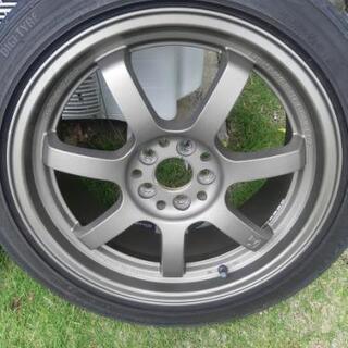 RAYS GRAM LIGHTS 57S　215/45R17　タイヤ　ホイール　4本セット 17インチ レイズ　グラムライツ　DUNLOP　ダンロップ　DIREZZA　ディレッツァ　DZ101 アルミ　の画像