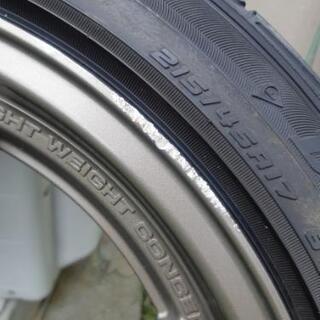 RAYS GRAM LIGHTS 57S　215/45R17　タイヤ　ホイール　4本セット 17インチ レイズ　グラムライツ　DUNLOP　ダンロップ　DIREZZA　ディレッツァ　DZ101 アルミ　の画像
