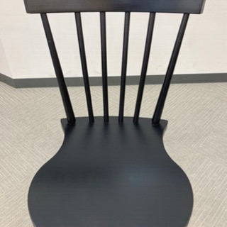 ★IKEA 定価9,000円 7脚  NORRARYD マットブラック　椅子　お洒落なチェア★の画像