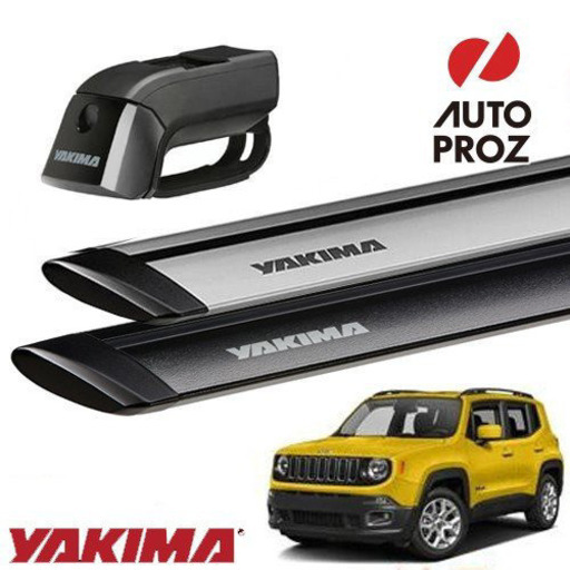 YAKIMA 正規品 ジープ レネゲード ルーフレール付き車両 ベースキャリアセット (ティンバーライン・ジェットストリームバーS)