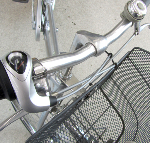 自転車27インチ シティサイクル 3段切替 exe City ママチャリ シルバー