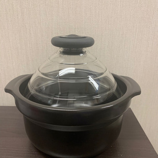[ジャンク品]ハリオ　土鍋　三合炊き