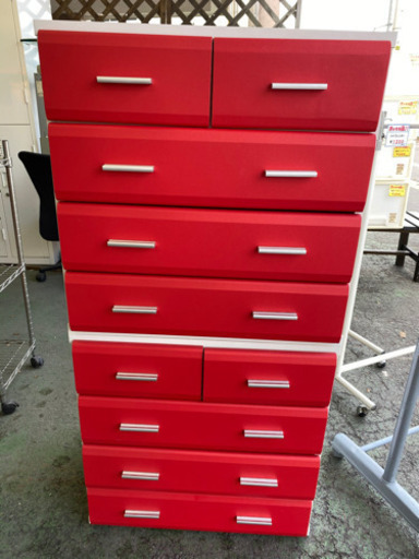 【リサイクルストアスターズ鹿大通店】8段　チェスト　衣類収納