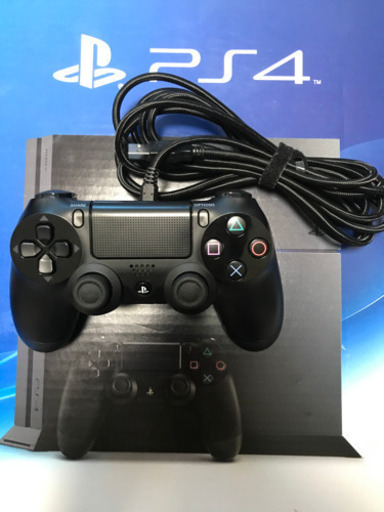 PS4本体 美品！動作確認済 コントローラ,箱,イヤホン,ケーブル,説明書あり