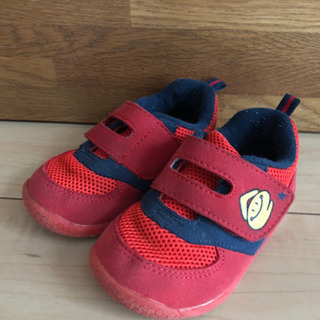 靴 スニーカー eaB SLAP SLIP 赤 14㎝