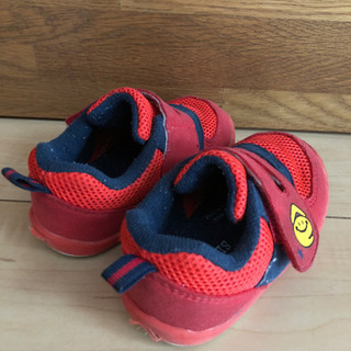 靴 スニーカー eaB SLAP SLIP 赤 14㎝の画像