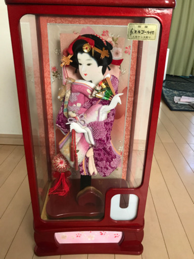 日本人形羽子板オルゴール付き美品