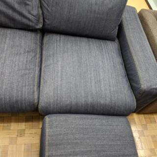 ソファ 二人掛け デニム 無印良品💳自社配送時🌟代引き可💳※