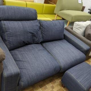 ソファ 二人掛け デニム 無印良品💳自社配送時🌟代引き可💳※