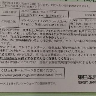東日本株主優待の画像