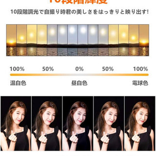 LEDリングライト 三脚スマホ撮影の画像