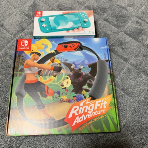 ニンテンドースウィッチライト　とリングフィットアドベンチャーセット