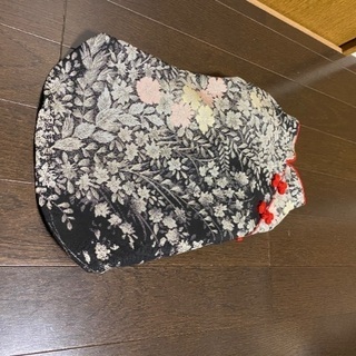 犬用チャイナ服　シルク　正絹　オーダーメイド　赤の紐　