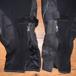 KOMINE ハーフレザーメッシュパンツの画像