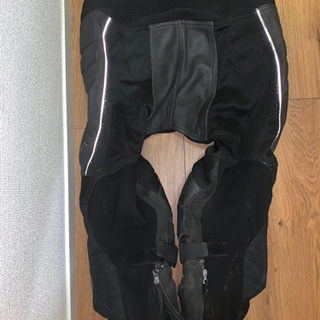 KOMINE ハーフレザーメッシュパンツの画像