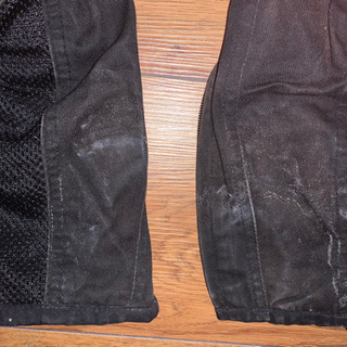 KOMINE ハーフレザーメッシュパンツの画像