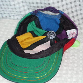 HOLLYWOOD ACTORS ASSOCIATION ハリウッド L 帽子 プロペラ ロバ ビーズ カラフル キャップ レインボーの画像