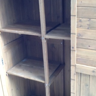 木製 物置きの画像