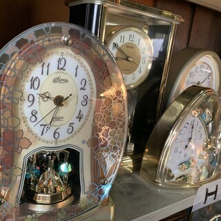 可愛い綺麗な置き時計 5点セット(ジャンク) H seiko c...