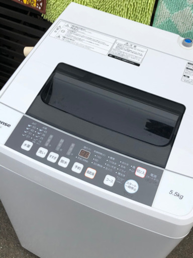 全自動電気洗濯機　Hisense ハイセンス　HW-T55C  5.5kg  2019年製