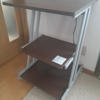レンジ台　三段　移動式　スライド