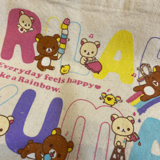 リラックマのミニトートバッグの画像