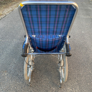 美品■kawamura/カワムラ/リクライニング車椅子/RR51-N/フルリクライニング/介助式/アルミ/折り畳み可能/介護/■管理番号42902の画像