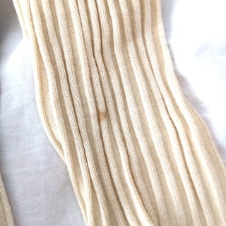 ワールド 　ウール　リブニットカットソー 　日本製　の画像