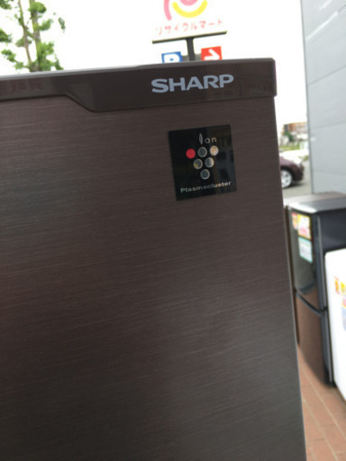 美品 2017年製 SHARP シャープ 271L冷蔵庫 SJ-PD27C-T プラズマクラスター ウッド調デザイン
