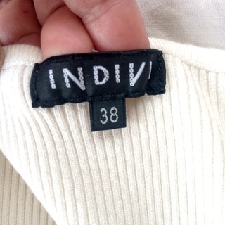 INDIVI　インディヴィ　レーヨン　リブキャミソール 　Mの画像
