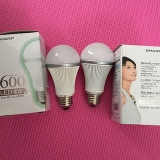 最終値下げ新品未使用6000円相当SHARP LED電球 昼白色二個セット