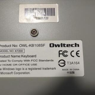 【あげます】オウルテック キーボード 鉄板内蔵 PS/2接続 OWL-KB108SFの画像