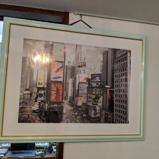 タイムズスクエアの写真　額縁つき　差し上げますの画像