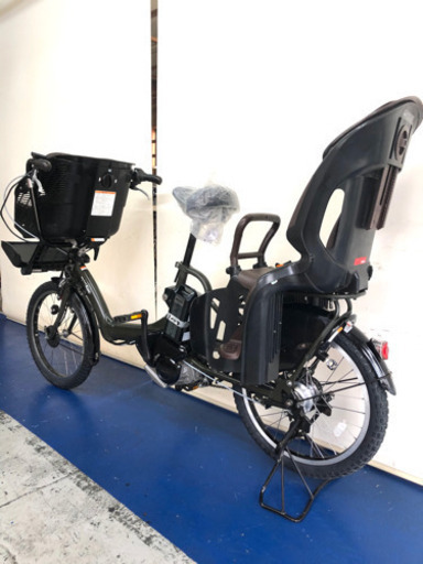 ヤマハ　パスキッスミニ　20インチ 3人乗り 8.7ah カーキ　電動自転車　電動アシスト