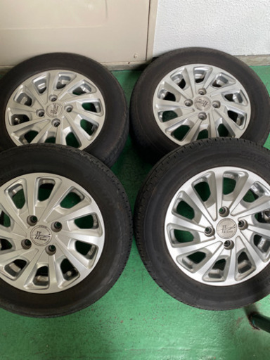 タイヤホイールセット13インチブリジストンバリ山　　2018年製