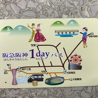 阪急阪神1dayパス　阪急阪神1日乗車券