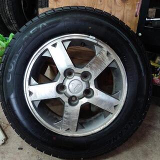 パジェロミニ　ホイールタイヤ付　4本セット　175/80r15