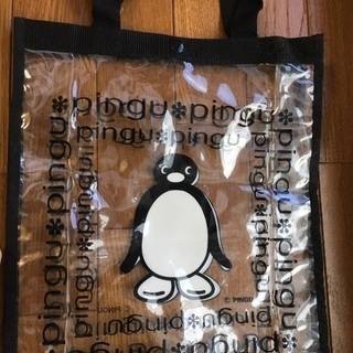 【非売品・未使用品】Pinguグッズセット　掛け時計　クリアーバッグ　ハンドタオル他の画像