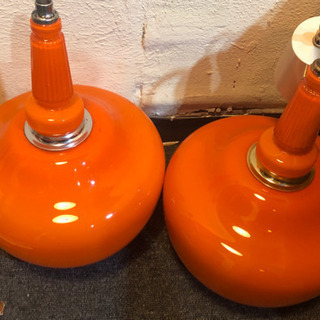 昭和レトロ照明　オレンジの画像