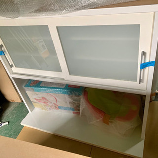 商談中　キッチンボード　クリスナ　120KB-WH 食器棚 ニトリキッチンボード レンジボード 120KB KRISNAの画像
