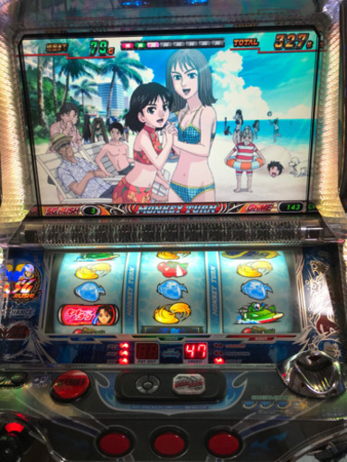 パチスロ　実機　モンキーターンⅡ 不要機　設定キー　ドアキー付