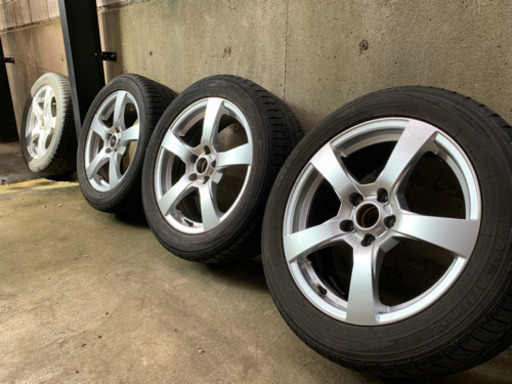 【早い物勝ち❗️】VWシャラン用 ユーロデザイン V5 17インチ（225/50/17）タイヤ付き