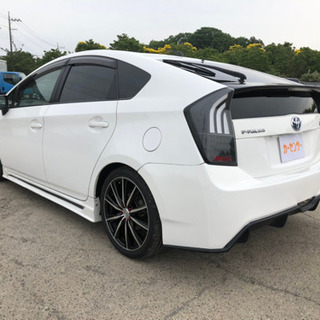 車検付 乗って帰れる！30プリウス後期型 修復歴無 内外装良好 機関良好 カスタム多数 タイヤ新品 TV 18インチアルミ 支払総額55万円★★の画像