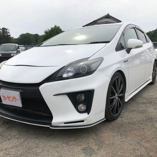 車検付 乗って帰れる！30プリウス後期型 修復歴無 内外装良好 機関良好 カスタム多数 タイヤ新品 TV 18インチアルミ 支払総額55万円★★の画像
