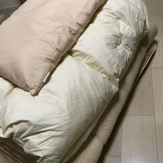 美品　シングル　布団　3点セット