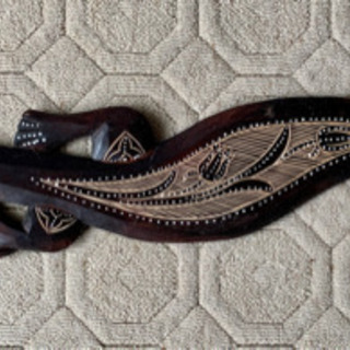 木製　トカゲの壁掛け　あげます！