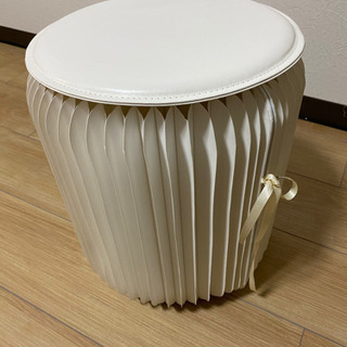 折りたたみイス ペーパースツール ホワイト 高さ35cm 耐荷重...